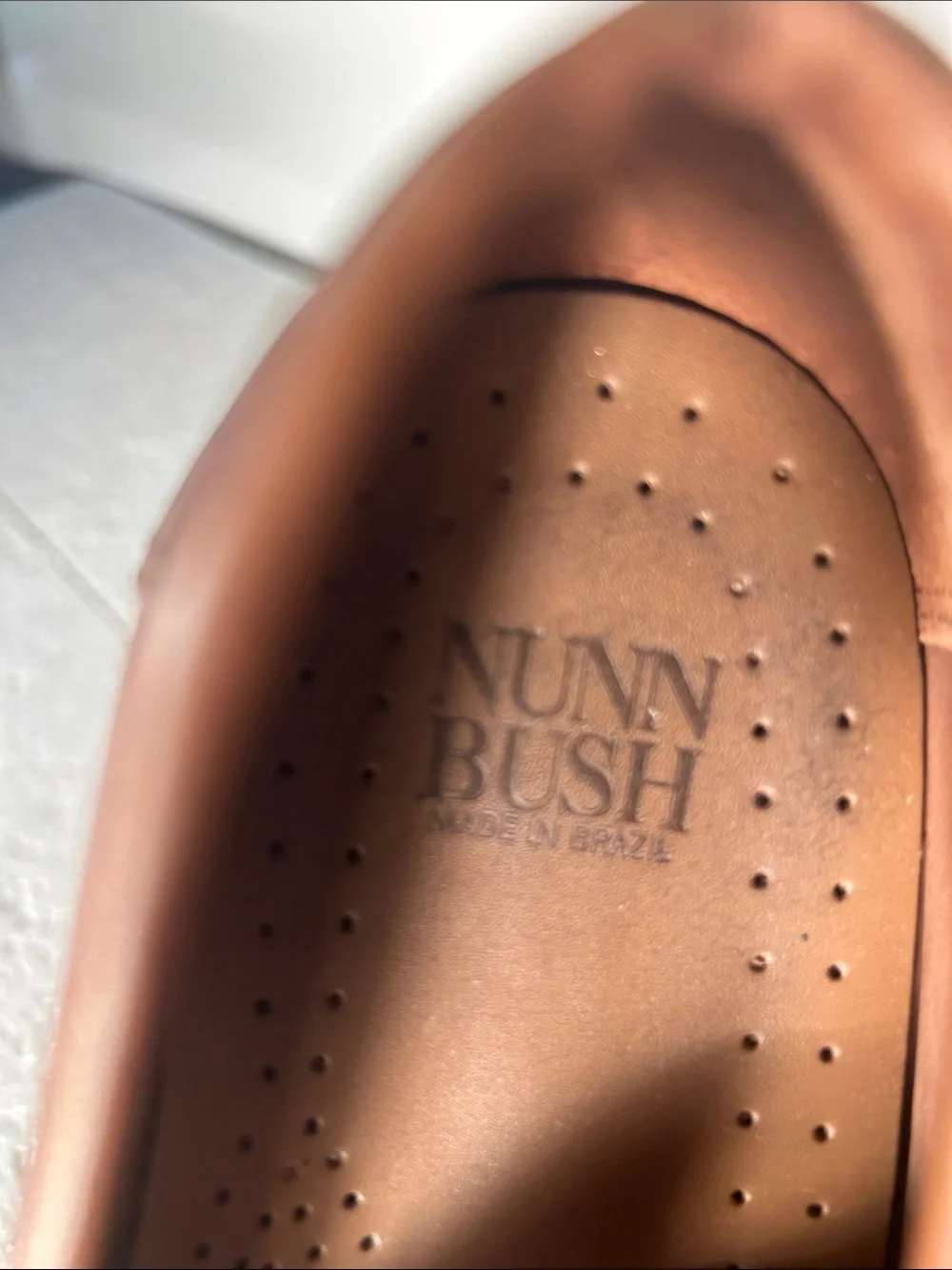 Nunn Bush SZ 10.5 Classic Brown Leather Kilt & Tassel Loafer Dress Office Casual